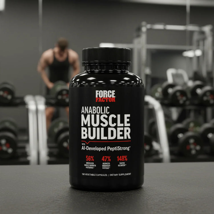 Organic Health Supplements in round black bottle .