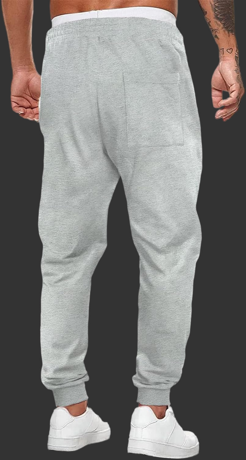 Mens Sweatpants Lightweight Slim Fit Drawstring Waist with Pockets Joggers for Men Workout, Running, Gym