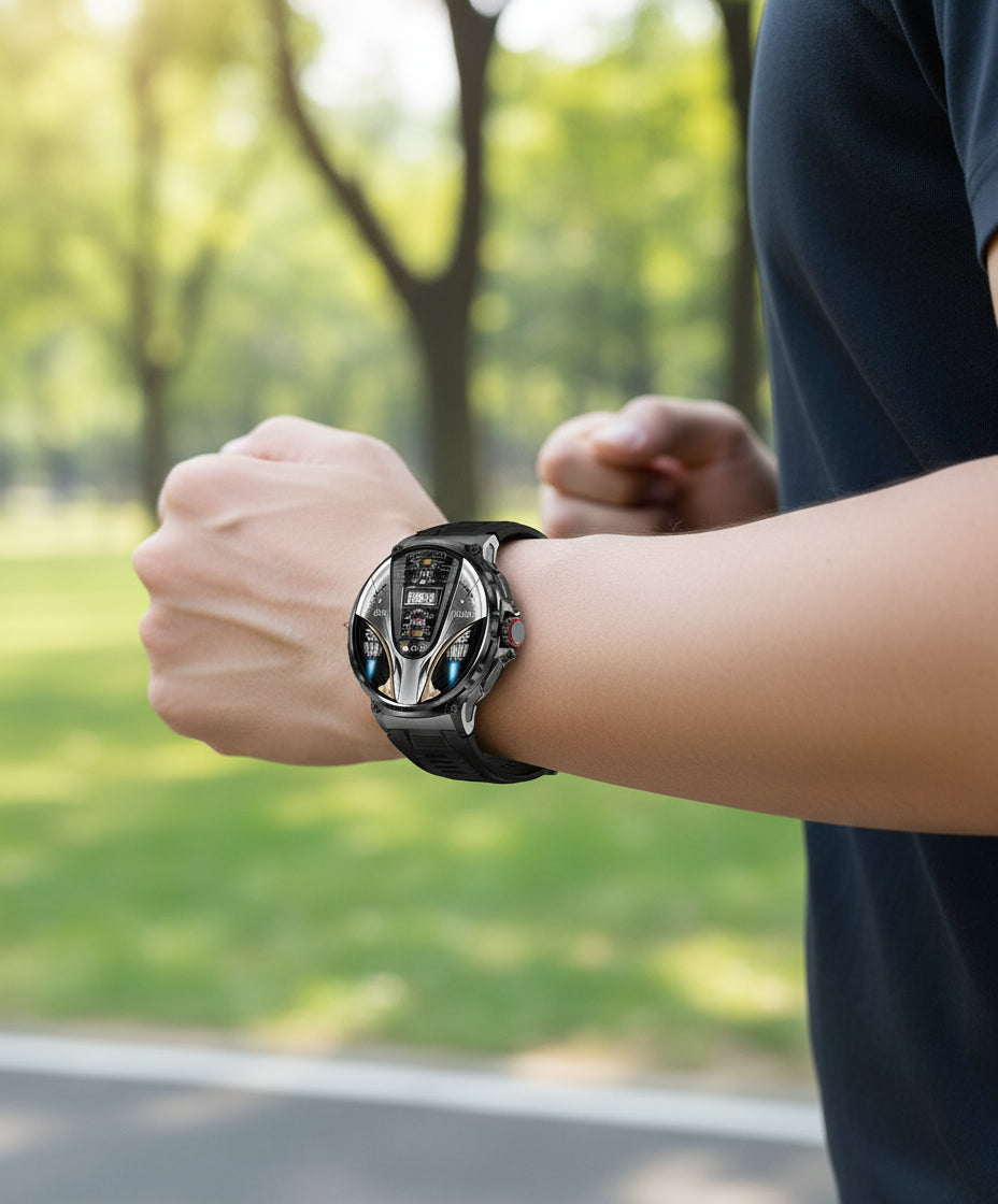 1.85" Ultra HD Smartwatch GPS Bluetooth Call Health Monitoring Watch Gym Gift