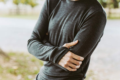 New Zealand 100% Merino Longsleeve Baselayer with Thumbloops - Select Color and Size