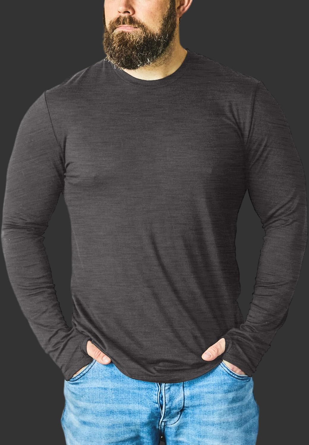 Black New Zealand 100% Merino Long Sleeve Shirt