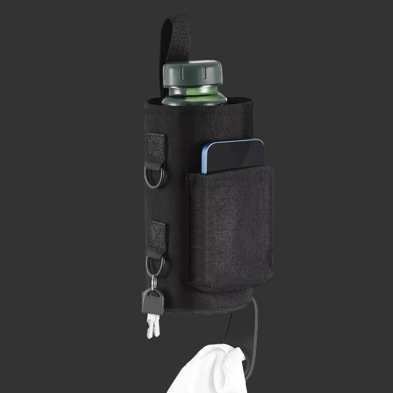 Magnetic Gym Water Bottle Bag Non Slip Magnetic Gym Sling Bag Portable Magnetic Water Bottle Carrier Holder for Gym Accessories