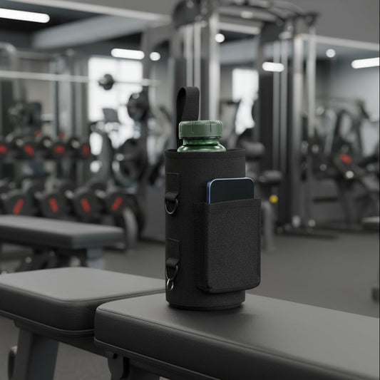 Magnetic Gym Water Bottle Bag Non Slip Magnetic Gym Sling Bag Portable Magnetic Water Bottle Carrier Holder for Gym Accessories