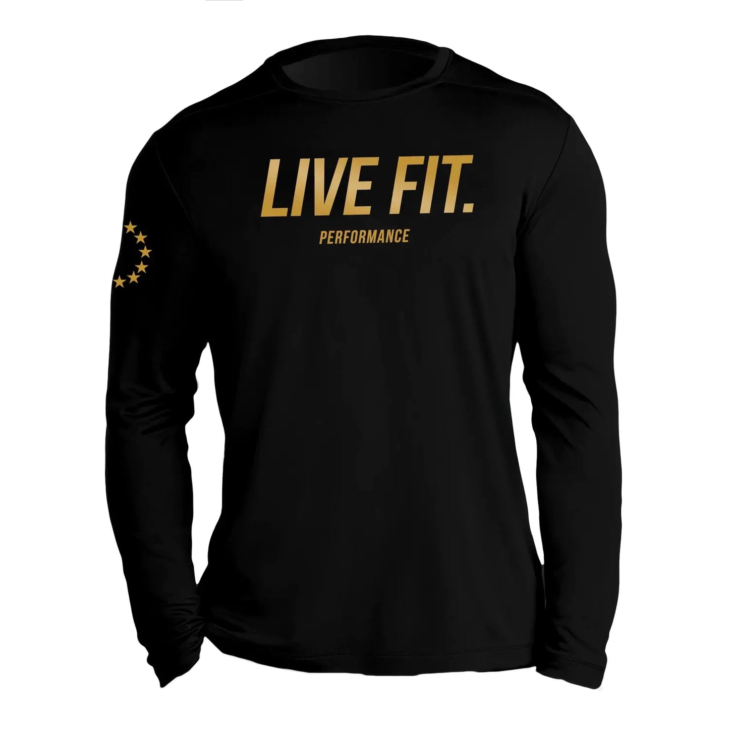 Men's Muscle Fit Long Sleeve Dry-Fit T-Shirt - LIVE FIT